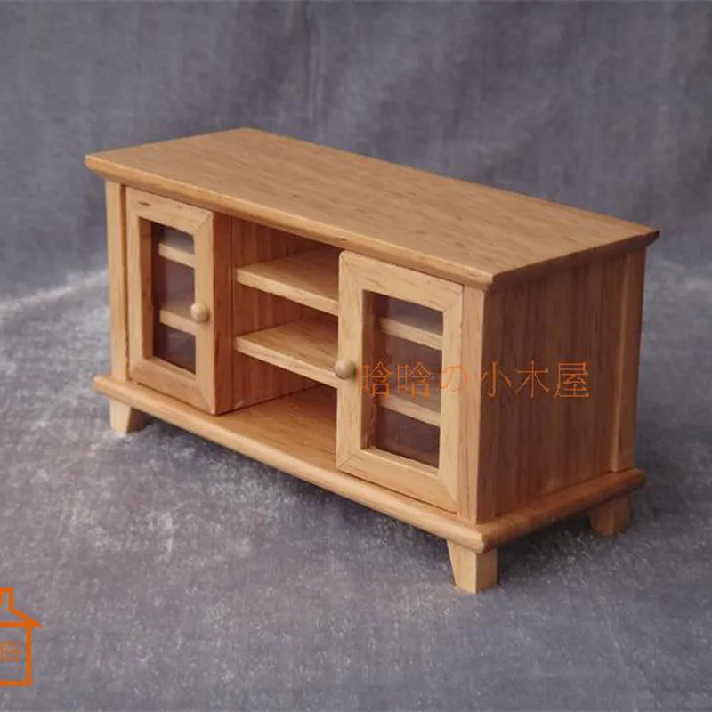 1:12 Кукольный DIY кабина мини-мебель сцены модель двусторонняя кабинет ТВ кабинет Brinquedos