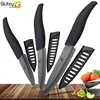 Ceramic Knife 3 4 5 inch Set Zirconia Black Blade Kitchen Chef Knives Three Piece Set Fruit Vegetable Color Anti-Slip Handle ► Photo 1/6