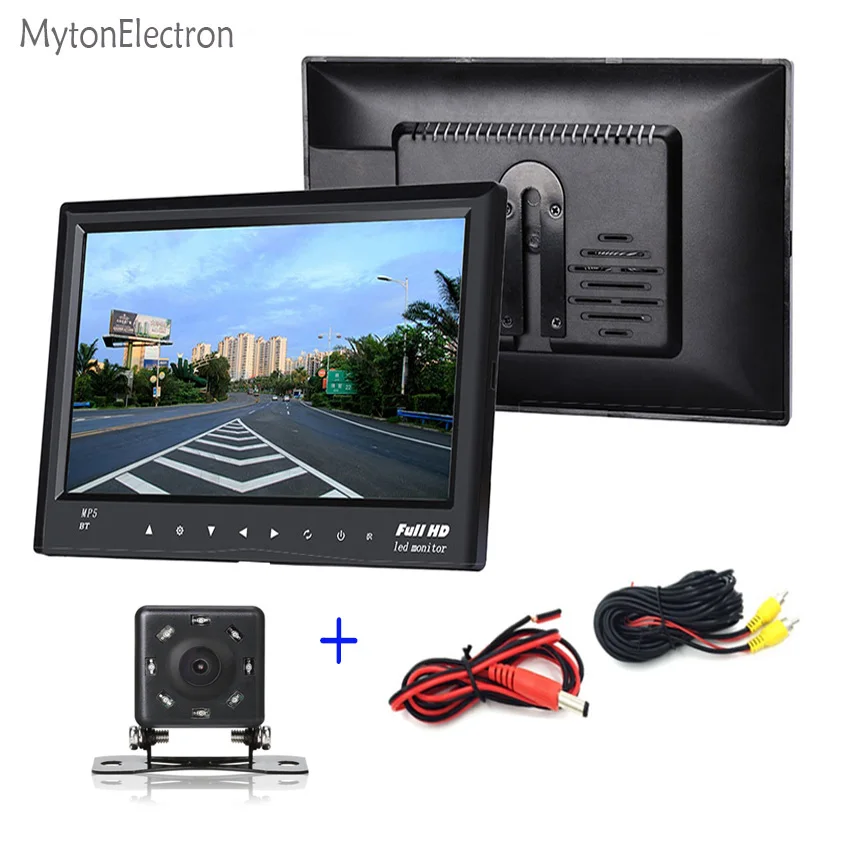 

Bluetooth HD Screen 7 inch Car Remote Control Display Mp5 TF USB Car Monitor 8 LED Parking Reversing RearView Backup Camera