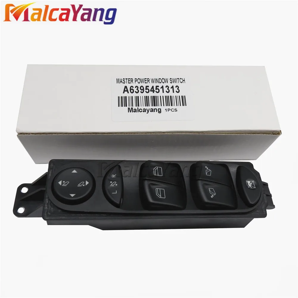 Tanie Przełącznik sterowania podnośnikiem szyb samochodowych do Mercedes Benz Viano Vito W639 A6395451313