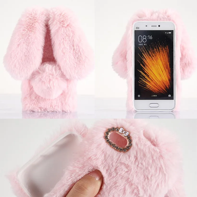 Cases Covers For Xiaomi Mi5 Prime Pro Xiaomi 5 Mi 5 m5 Prime Pro Plush Rabbit