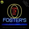 Foster's Logo Sign neon Signs Real Glass Tube neon lights Recreation Windows Professiona Iconic Sign Advertise neon sign board