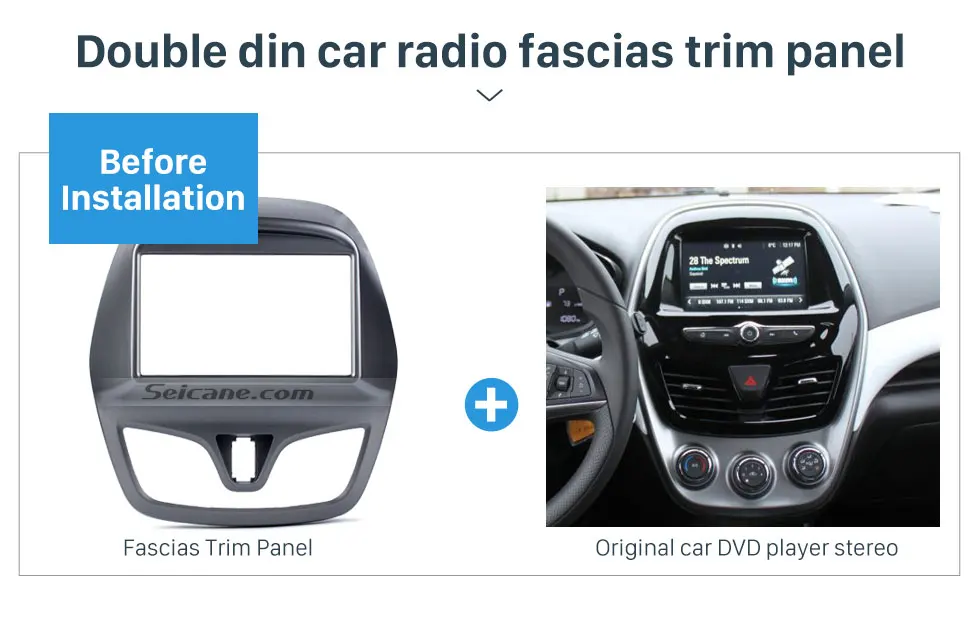 Seicane 2 DIN Автомобильная Радио Рамка фасции тире покрытие для стереосистемы отделка панели для Daewoo Martiz Chevrolet Spark Beat gps навигация