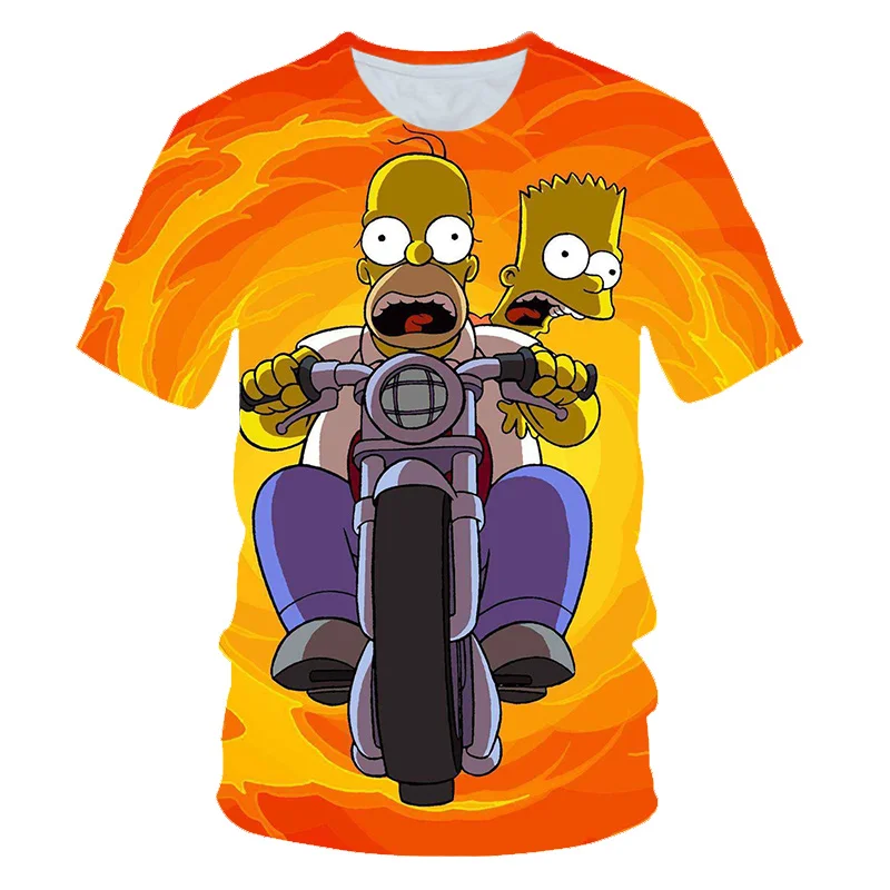 

Newest clothing The Simpsons printed 3d Man Women t-shirt casual Harajuku Cartoon Funny tshirt Street Wear Cute Simpson T shirt