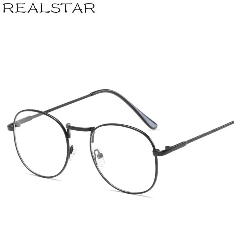 REALSTAR 2018 ретро металлические круглые оправы для очков женские очки близорукости