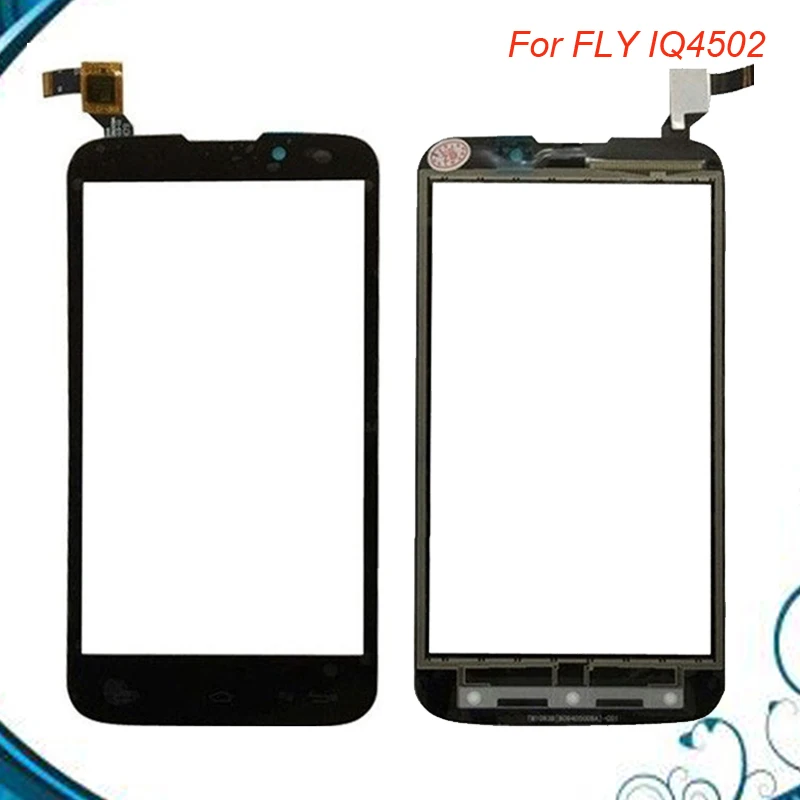 

100% NEW Touch Panel For Fly IQ4502 IQ 4502 Qud ERA Energy 1 Touch Screen Digitizer Replacement Black Color