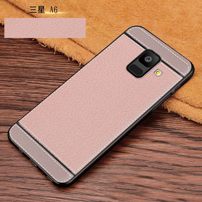 For Samsung Galaxy A6 2018 Case,Silicon Full Leather pattern Soft TPU Back Cover for Samsung Galaxy A6 plus 2018 Phone bags (11)