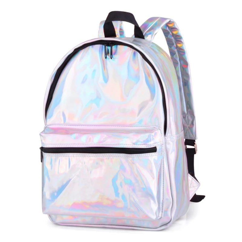 

Fashion Women Girls Hologram Female Backpack Travel School Bag Rucksack