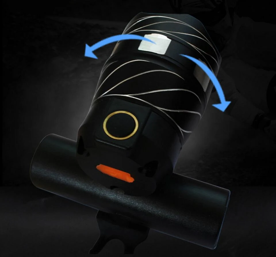 Excellent bicycle light Bike headlights T6 night riding light flashlight mountain bike USB rechargeable headlight glare F1231YQ 6