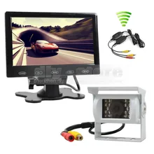 DIYKIT Wireless 7 inch Touch Monitor Rear View Kit for Horse Trailer Motorhome Backup CCD Waterproof Camera Kit System
