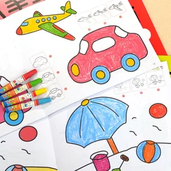 Livres de coloriage pour enfants, livre à dessin pour enfants, peinture au total 12. Âge 2 6 ans 