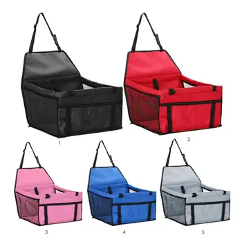 

Folding Pet Dog Cat Car Seat Safe Travel Carrier Kennel Puppy Handbag Breathable Mesh Sided Bag with Inner Traction Rope