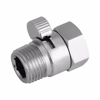 

100% Brass Flow Control Valve Water Pressure Reducing Controller Hand Held Sprayer Head Shut Off Stop Switch For Shower Supply