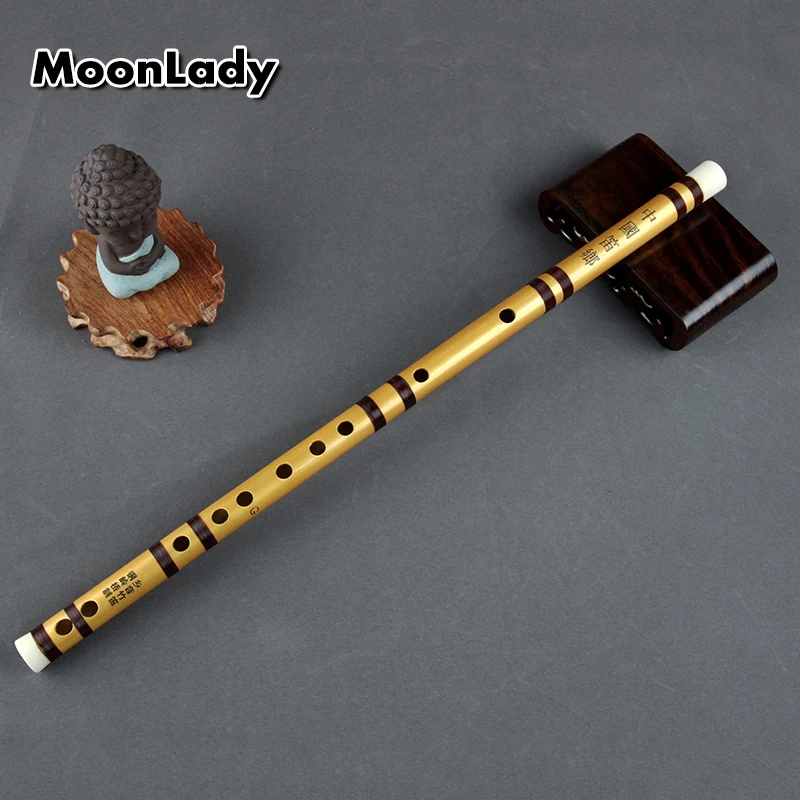Ручной работы китайский Бамбуковые флейты с коричневыми линиями Дизайн музыкальных инструментов Китайская традиционная духовой инструмент