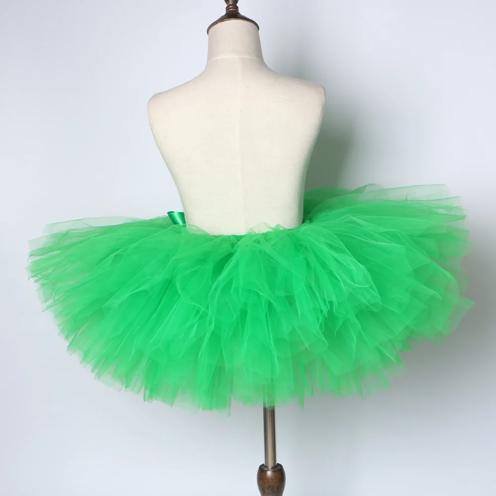 Зеленая юбка-пачка, пушистый детский балетный танец, детская юбка-пачка для девочек, юбка-американка, юбка принцессы для дня рождения, фатиновая юбка для девочек