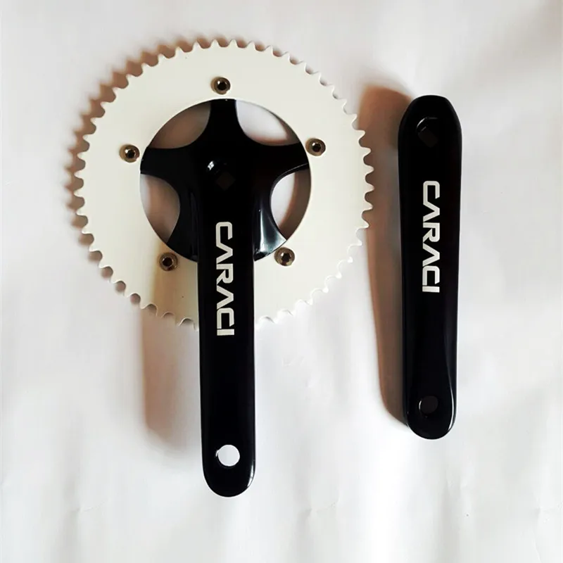 

fixie bike Crankset 48T Aluminum Single Speed Track Bicycle chainring Fixed Gear bike Chainwheel cranks
