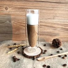 Термостойкое Двухслойное стекло креативный бокал для шампанского высококачественный бокал для красного вина прозрачный стакан для воды 25