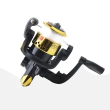 Рыболовная катушка гладкое литье 5,2: 1 кривошипный крючок 5 шт. поддельная приманка коробка набор световые спиннинговые рыболовные катушки с 40 м#6 рыболовная линия