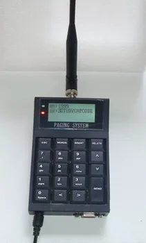 

Connect to computer keypad transmitter, frequency 402-470Mhz, Pocsag paging system transmitter, wireless call button