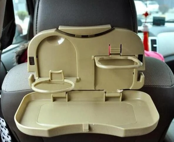 Folding Auto Car Back Seat Table Drink Food Cup Tray Rack Holder Stand Desk NEW