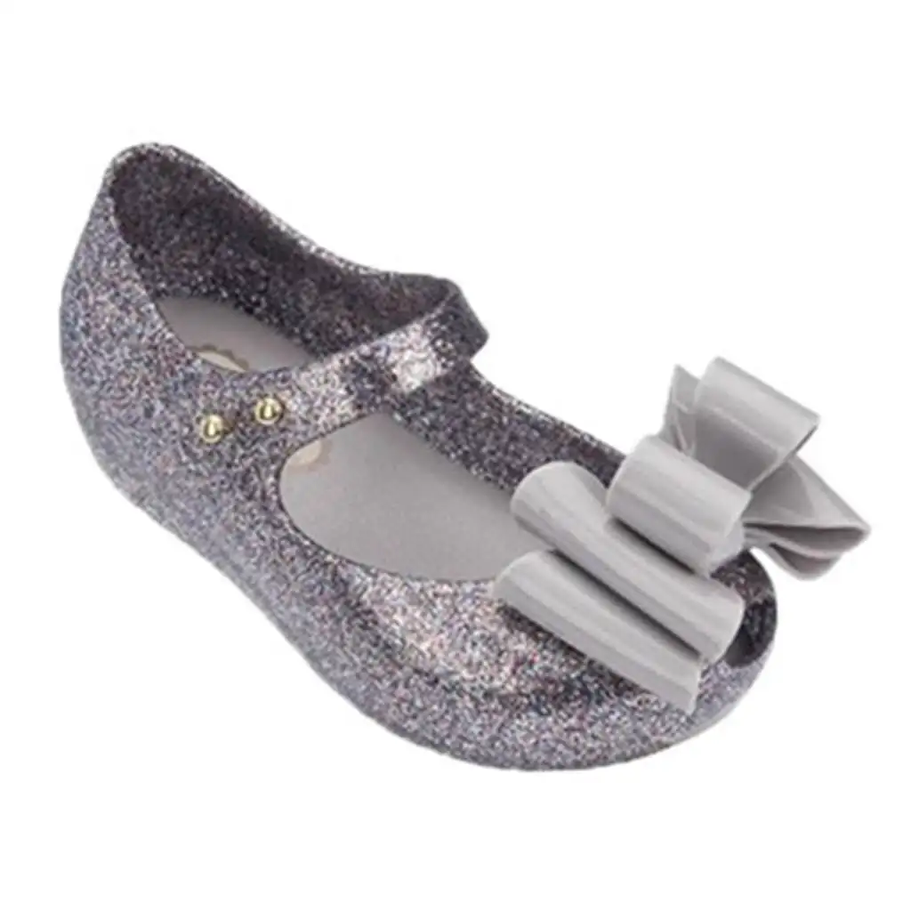 

Melissa Rain Mini Shoes Multi-tiered Bow 2018 New Summer Children Jelly Shoe Candy Soft Princess Girl Fish Head Sandals Kids