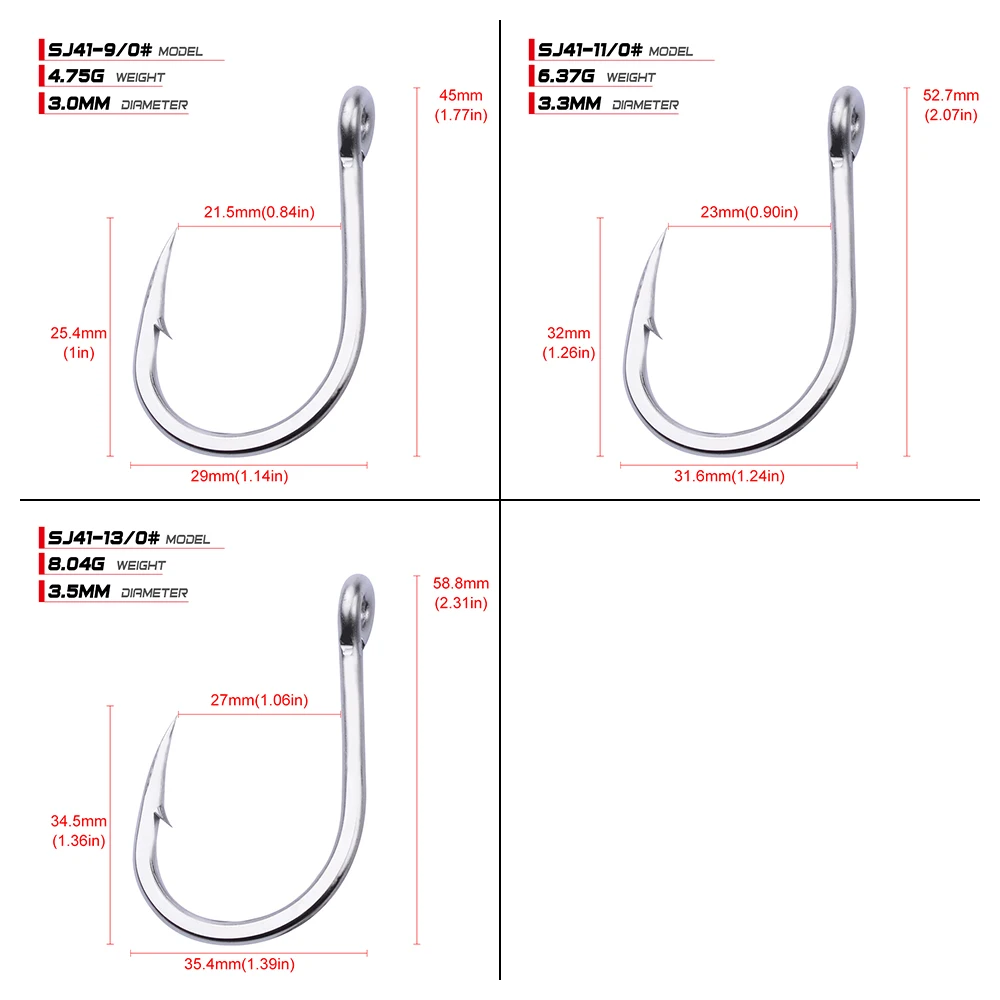20 шт. 1/0-13/0 сильный вибрационный крючок из нержавеющей стали джиг большой Рыболовный крючок для морской рыбы крючок