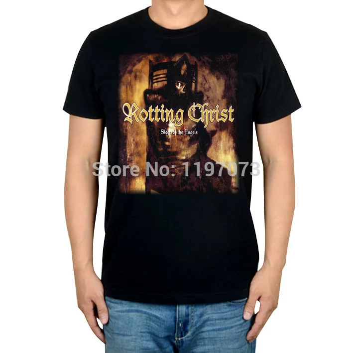  Bloodhoof Sleep Of The Angels Rotting Christ cover men's black metal melodic black metal cotton T-S