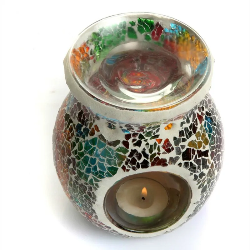 Европейская масляная печь Арома горелка мозаика красочный подсвечник ваза романтические ремесла подарки украшение дома