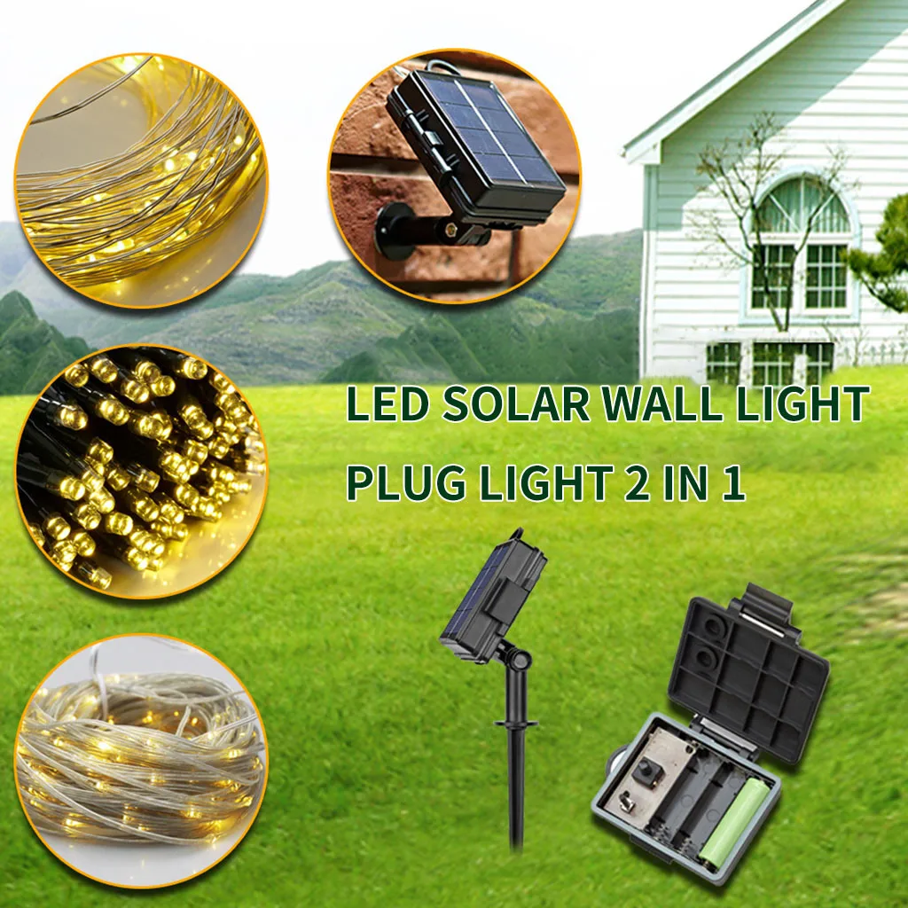 

LED Solar Power Light PIR Motion Sensor Outdoor Garden Wall Lamps Ground Light 1+1 LED Tulip Lawn Landscape Night Flower Lamp