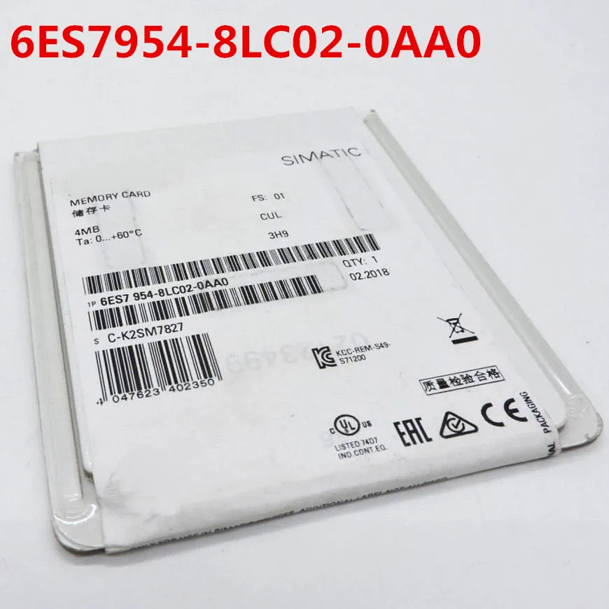 100% оригинальный новый 2 года гарантии 6ES7954-8LC02-0AA0 MCC 4 Мб 6ES7954-8LCO2-OAAO | Электроника