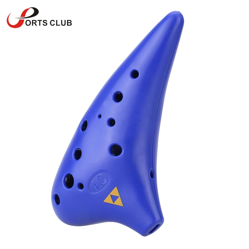 Хит продаж легкая пластиковая флейта Alto C Ocarina с 12 отверстиями для любителей