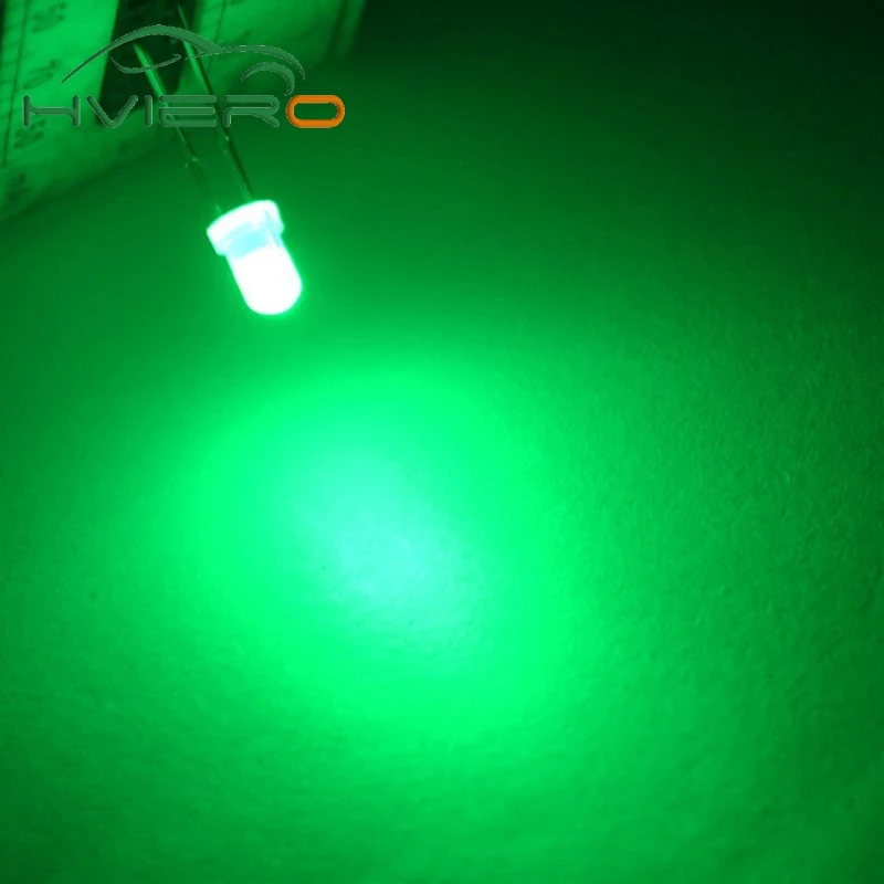 100 шт. теплый белый красный синий зеленый желтый белый F3 3 мм круглый рассеянный 2pin светильник светодиод светодиодный светильник