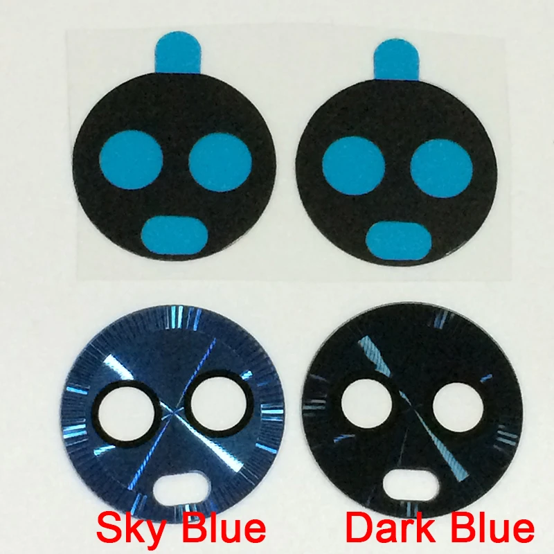 

100Pcs/lot Original New Back Camera Lens Sky Blue Rear Cam Glass Cover Ring with Sticker Tape For Motorola Moto G6 Plus Parts