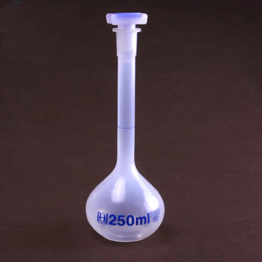 

250ml Labrotary Plastic Polypropylene PP Liquid Volumetric Flask with Stopper