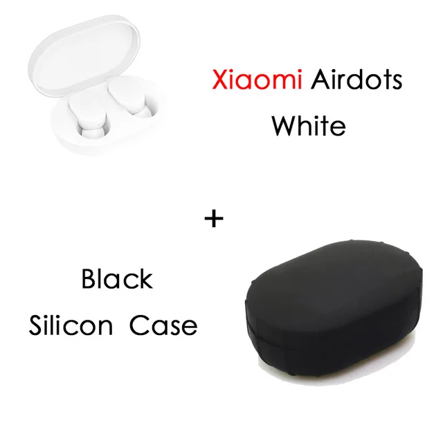 Наушники mi Xiao mi Airdots TWS Bluetooth 5,0 наушники Молодежная версия сенсорное управление с зарядным устройством белый mi ni xio mi xia mi 9t - Цвет: add Black Case