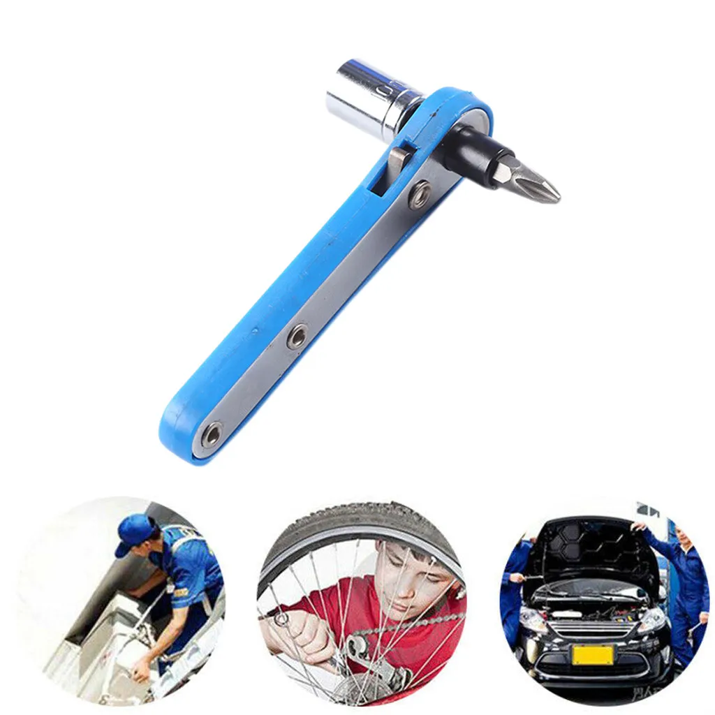 

2019 New Mini Rapid Ratchet Wrench 1/4 Screwdriver Bit Rod Socket Spanner Hand DIY Tool #NN0220