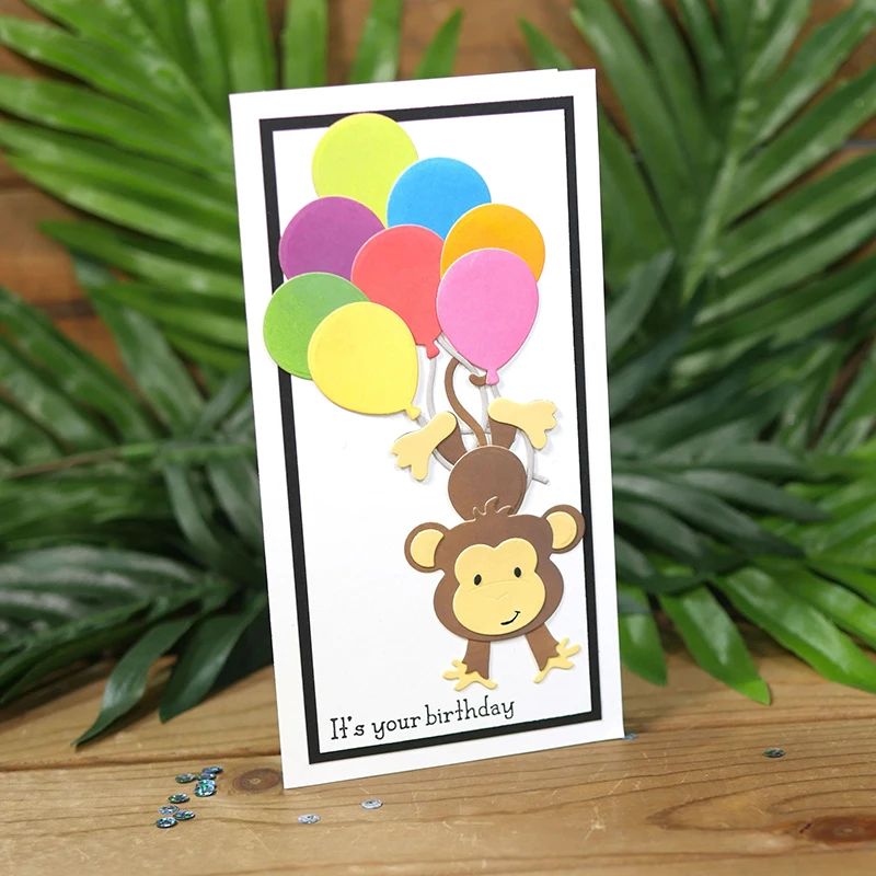 

JC Metal Cutting Dies for Scrapbooking Monkey Craft Cut Die Stencil Handmade Album Paper Card Making Dies Decor Embossing Model