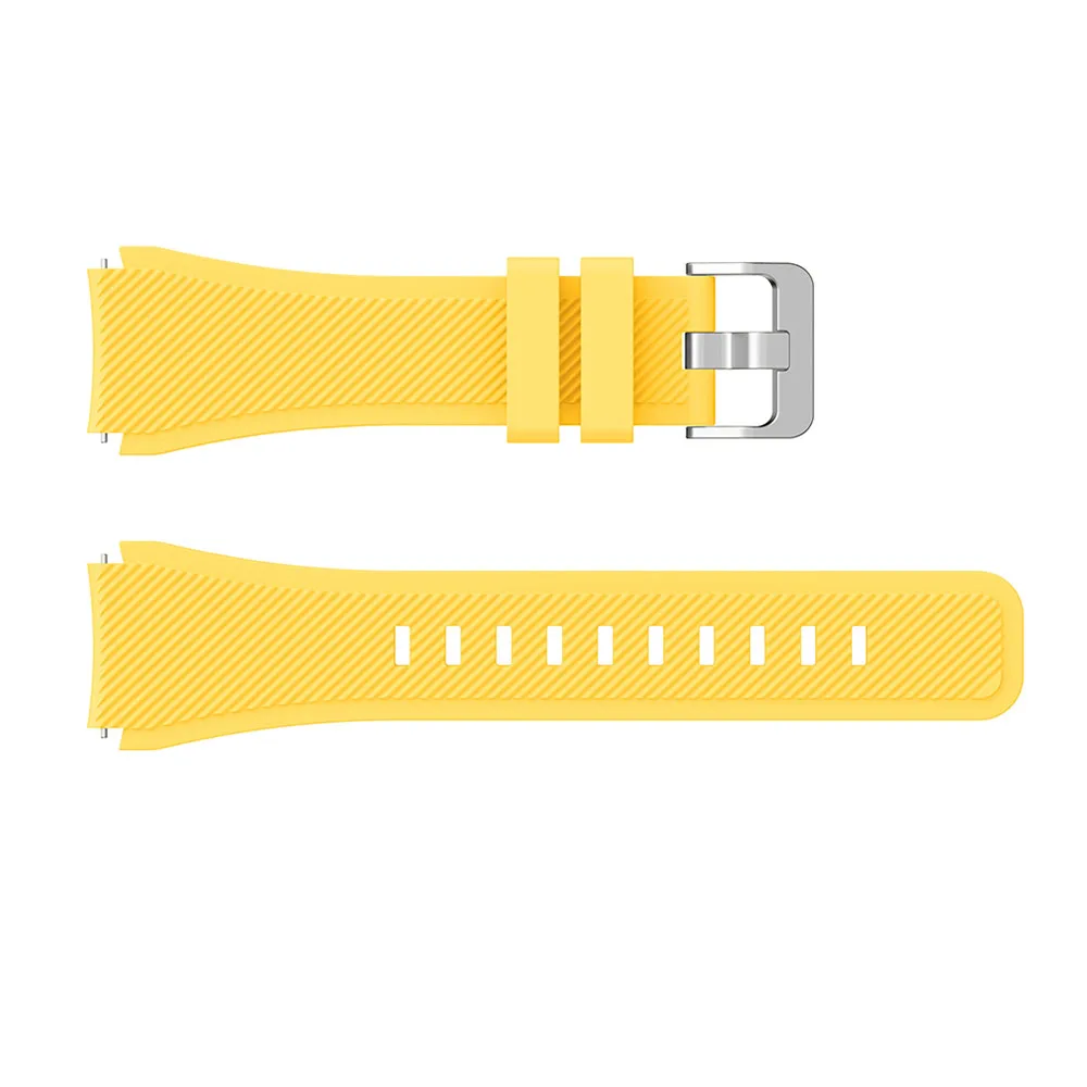 Sporty 22mm Silicone Watch Band - Durable Replacement Strap in Black