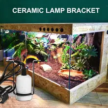 Рептилия лампы держатель алюминиевый купол ультрафиолетовая лампочка держатель лампы клип для рептилий Pet отражатель дополнительно Поддержка кронштейн держатель лампы