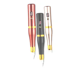 Зарядки 3 Скорость Dermografo универсальный оборудование для перманентного макияжа бровей губ тату машина с Пособия по немецкому языку Мощный Тихий мотор