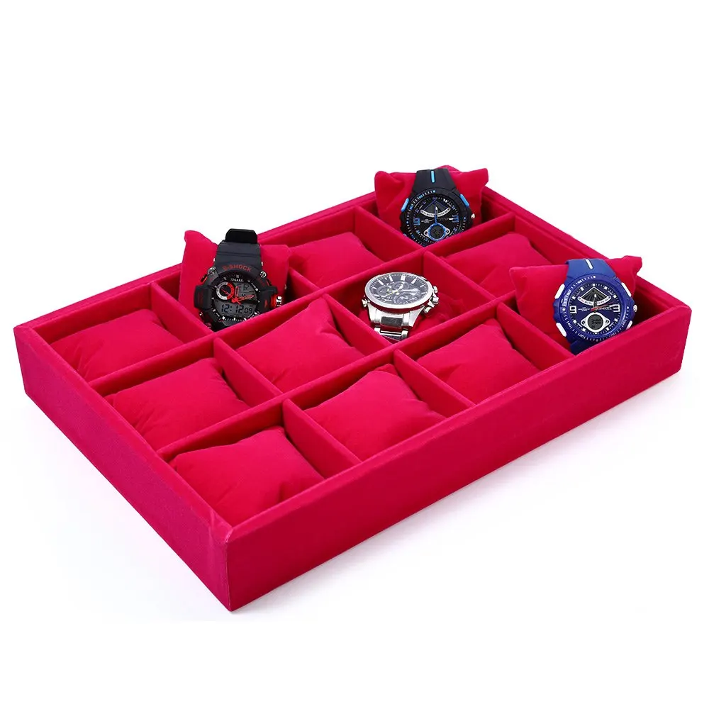 Prix pour 12 Grilles Flocage Montre Cas Robe Montre Bijoux Anneaux Bracelets Affichage Boîtes De Rangement Organisateur Durable Présent Cadeaux 2016 Nouveau Prix pour 12 Grilles Flocage Montre Cas Robe Montre Bijoux Anneaux Bracelets Affichage Boîtes De Rangement Organisateur Durable Présent Cadeaux 2016 Nouveau