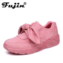 Fujin Woman Casual Shoes Bow Tie Ladies Flats For font b Women b font Silk Moccasins