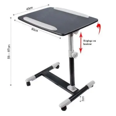 Height Adjustable Home Nursing Table Bed Sofa Side Table Laptop desk office Furniture SoBuy FBT07N2-SCH Height Adjustable Home Nursing Table Bed Sofa Side Table Laptop desk office Furniture SoBuy FBT07N2-SCH