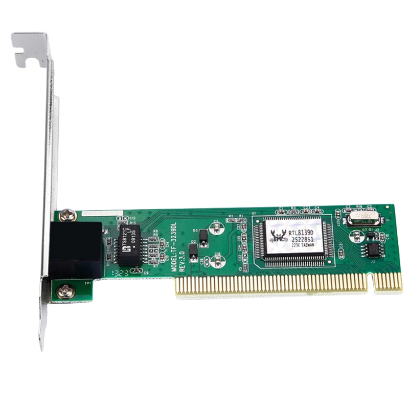 Diewu Pci Realtek Rtl8139D 10/100 м Мбит/с Rj45 сети Ethernet Lan Карта Adap сетевая карта Pci|Сетевые карты|