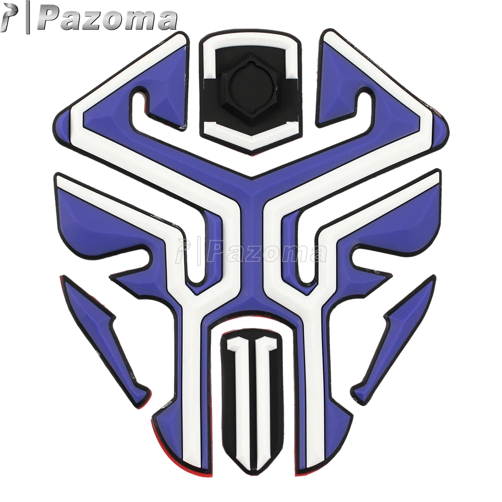 Для Yamaha Fazer R1 R6 мотоциклетные 3D резиновые наклейки для топливного бака 7 цветов