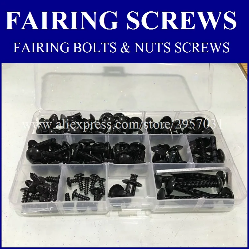 

Black silver fairing bolts & nuts fairing screws kit fit for YAMAHA YZF1000 R1 2000 2001 2002 2003 YZF R1 00 01 02 03 YZF-R1