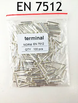 

100PCS 20AWG Bootlace cooper Ferrules kit set Wire Copper Crimp Connector Insulated Cord Pin End Terminal EN7512