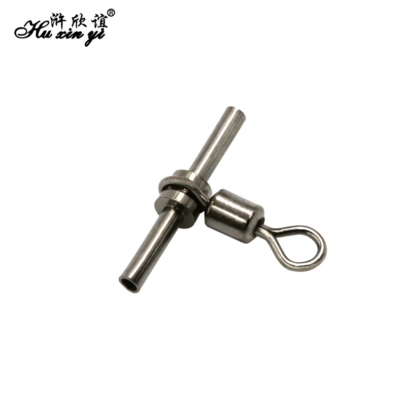 

HXY PSC(50 25 15) SIZE(2/0 1 3 5 7 10 12) Cross-line Brass head and tuoe 3-way fishing swivels tackle hook connector accessoires