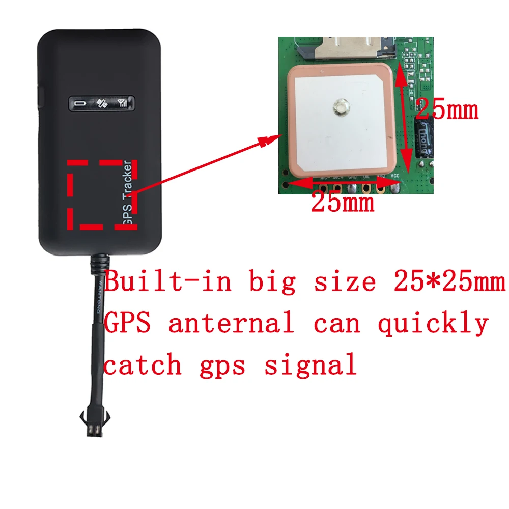 

Builtin GSM GPS tracker GT02A ST-901 for Car motorcycle vehicle tracking device with online tracking software