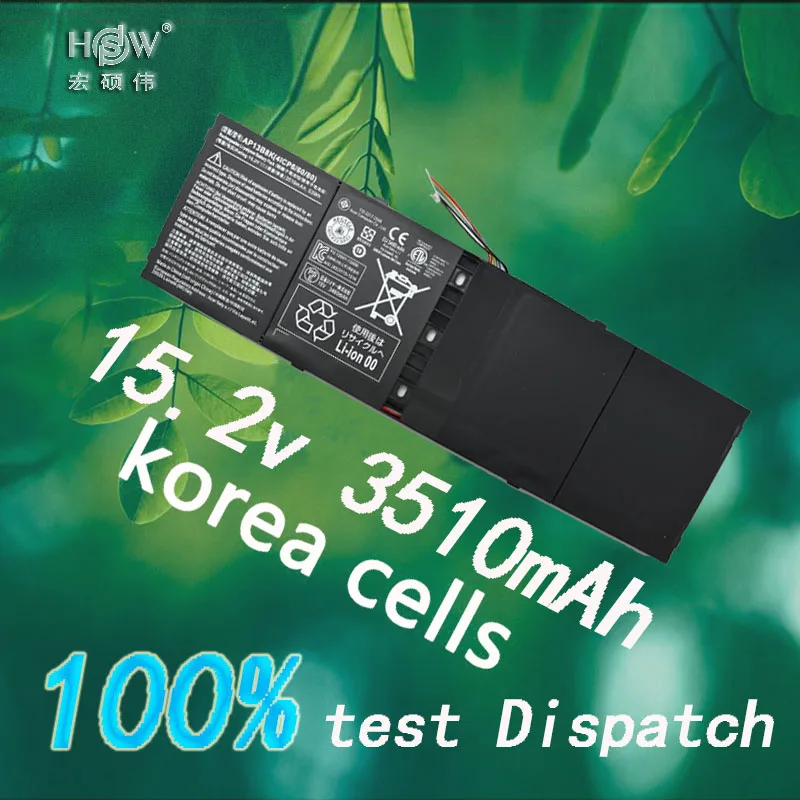 

HSW 53wh 15.2V AP13B8K KT00403015 Battery for ACER For Aspire R7 V5 V7 ES1-511 M5-583P R7-571 V5-473G V5-573P V7-481 V7-481G